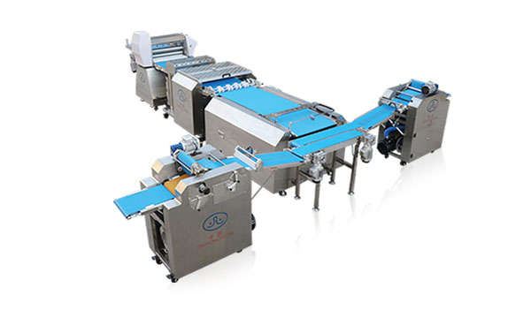 Linha de produção de croissants (6.000–10.000 croissants por hora) 