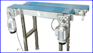 Transportador divergente de camada dupla